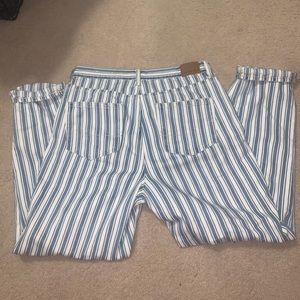 American Eagle Striped Mom Jeans